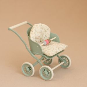 Simulated Metal Baby Stroller Childrens Toy Model