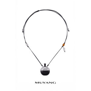 MUYANG | Boho Style Long Necklace with Wine Flask Pendant for Women
