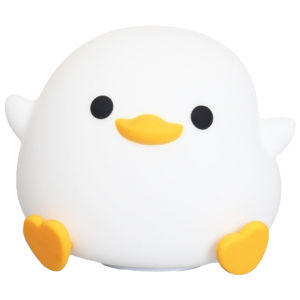 Kids Night Light Silicone Duck Shape Eye Caring Soft Glow Bedroom Decor