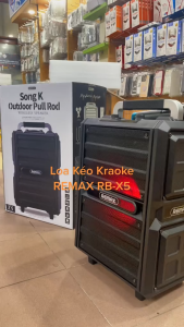 Loa thùng loa kéo Karaoke Remax RB-X5 công suất 50W kèm 2 Micro
