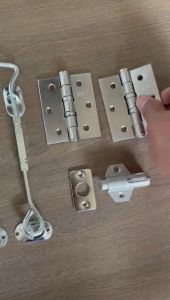 Engsel 3 Inch Tebal Spring Knife Oval Pengunci & Penyangga Jendela 20cm (Paket Komplet Jendela)