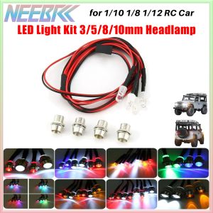 3/5/8/10mm RC Car LED Light Lamp Headlamp Headlight Taillight for 1/5 1/10 1/8 1/12 Crawler Drift RC Car D90 HPI MN99 MN90 SCX10