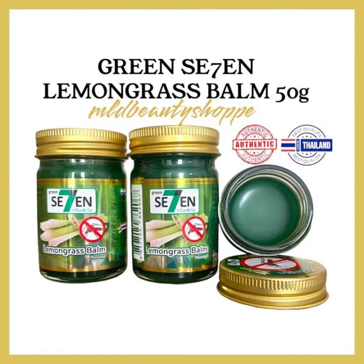 Authentic THAI GREEN SEVEN 7 Moisturizing Herb Massage Balm 50g. (Made ...