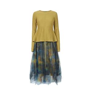 S·DEER | Bộ Đầm Knit In Hình Cổ Tròn