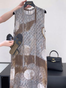 YUFUQING | Bohemian Vintage Sleeveless Round Neck Dress Women Summer New Style Beach Vacation Loose Personality Vest Dress