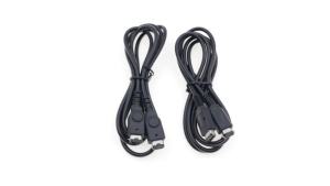 Black 2 Player Game Link Cable For GBC GBP GBL Two‑Player Battle Trade Connect Cord For GBA GBA SP Dual‑Head Link Battle 1.2M