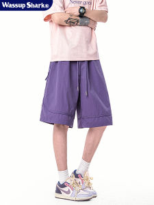 Quần Short Thể Thao Thường Ngày Mùa Hè Mỏng Năm Điểm WASSUP SHARK Quần Dài Thường Ngày Cho Nam Quần Dài Thể Thao Ngoài Trời Nhanh Khô