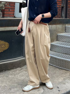 DAVID&ME | Casual Khaki Loose Trousers