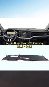 Tấm Che Nắng Taplo Tấm Phủ Bàn Điều Khiển Đệm Bảo Vệ Taplo Xe VW Touareg CR7 Dành Cho Xe Đời 2019-2025 Chất Liệu Flannel Phụ Kiện Nội Thất.