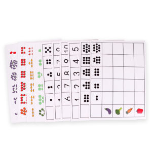 Educational Math Area Toys for Kindergarten Children Intelligence Development Playthings Quantity Matching Toys for Kids