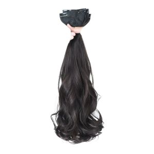Invisible One Piece Hair Extension Wig for Women Big Wave Fake Hair Fullness Seamless Long Hair Clip-in Extensions Light