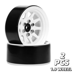 Az | 2PCS/4PCS 1.9" Metal Beadlock Wheel Rims for 1/10 RC Crawler Axial SCX10 90046 Traxxas TRX4 D90 Defender