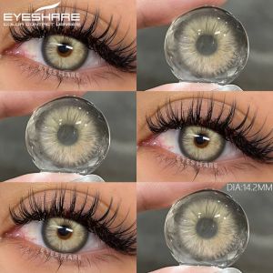 EyeShare | EYESHARE 2pcs Natural Color Contact Lenses for Eyes Blue Lenses Colorcon Korean Lenses Yearly Beauty Makeup Brown Eye Contacts