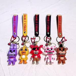 Bandai | Cartoon Game Keychain Five Nights at Freddy FNAF Freddy Bear Doll Keyring Gift for Friends