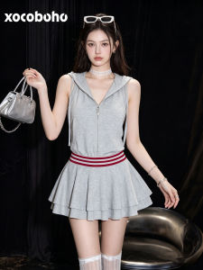 xocoboho | Korean Style Youthful Casual Sporty Sleeveless Dress