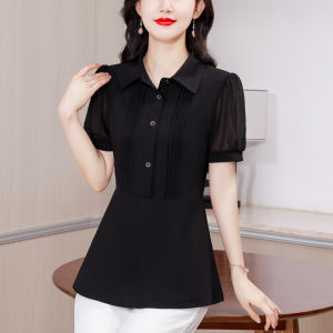 Slimming Flattering Chiffon Blouse