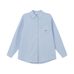 Sweet Collar Stripe Womens Shirt