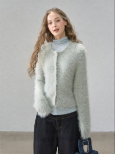 YIKEXIAOYEMEI | Áo Cardigan Bông Mới Thu Đông 2025 Thời Trang