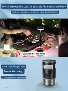 Electric Mosquito Zapper Rechargeable Bug Zapper Light with LED Night Light Mosquito Killer Lamps for Outside Backyard Garden