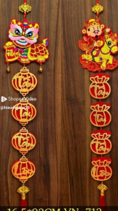 Cặp Câu Đối Dải Treo Trang Trí Tết Tài Lộc Cao Cấp Ép Nhung Lấp Lánh Trang Trí Tết Treo Nhà Cửa Decor