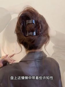 New Large Duckbill Acrylic Hair Claw Clip Leopard Print Hair Clip for Women Back of Head Hair Clamp Women Accessories