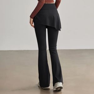 กางเกงโยคะเอวสูงทรงหลวมสำหรับผู้หญิง กางเกงขายาวทรงเข้ารูปแบบใหม่ปี 2025 ทรงขากระบอกเล็ก กางเกงโยคะสำหรับออกกำลังกาย Pilates ฤดูใบไม้ร่วง