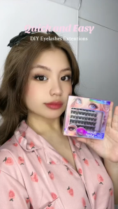 MLEN DIARY 5/9 Rows Serene Wings Eyelash Extension Natural Cluster 3D Segmented Reusable False Eyelashes