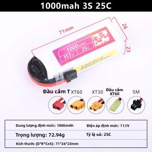 Pin Li-ion 11.1v Cho Bộ Phát