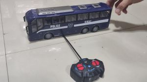 CWVS REMOTE CONTROL POLICE BUS 12 INCHES WITH LIGHTS TOY FOR KIDS