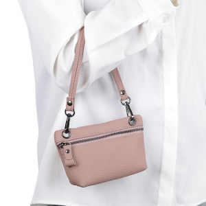 Smart King Genuine Leather Clutch Coin Purse for Women Portable Mini Storage Bag Fashion Zipper Change Pouch 2483