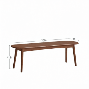 WEISHA | Retro Style Solid Wood Bench