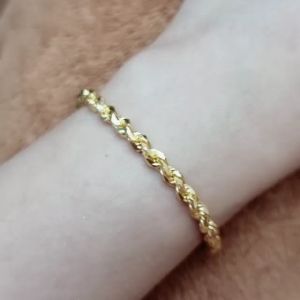 JIN JING RANTAI TANGAN PINTAL PADU EMAS 916 17.02g