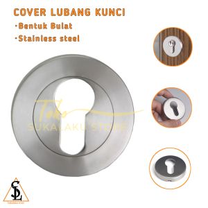 Lubang kunci pintu stainless bulat