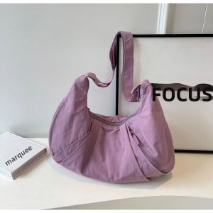 Túi Đựng Bánh Bao Bằng Nylon Nhẹ Dung Tích Lớn Dành Cho Nữ Túi Đeo Chéo Vai Thông Thường Có Dây Đeo Có Thể Điều Chỉnh Thích Hợp Cho Thể Thao Tập Gym Và Đi Làm