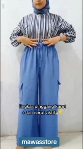 Cargo Pants Crinkle Airflow Big Size