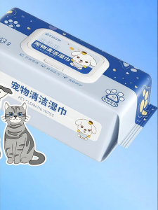 Thickened Pet Wet Wipes Killing Bacteria Deodorizing Tear Stain Remover