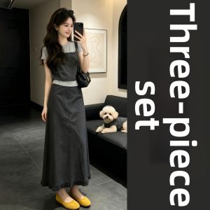 PEIZIXUAN | Youthful Casual Summer T-shirt and Skirt Set
