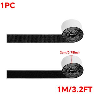 Hook and Loop Strips with Adhesive  Excellent Grip Strong Sticky Back Double Side Tape for Fixing and Hanging Home School