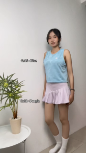 CS QUEEN-Short Skirt Fake two-piece pleated skirt sports fitness padel yoga badminton high waist A-line skirt（CS32）