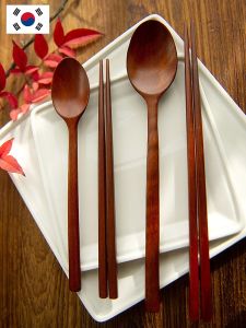 Thìa Dài Tay Cầm Bằng Gỗ Dâu Tây Phong Cách Hàn Quốc Và Nhật Bản Bộ Đồ Ăn Cà Phê Bộ Đồ Ăn Dùng Để Ăn Và Uống