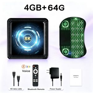 Q19 Android 16 2026 Smart TV Box 8K 8GB 128GB 256GB Google Voice Assistant Bluetooth 6.0 Wi-Fi 6 Fast Streaming Media Player
