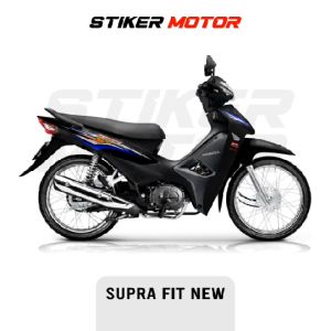 FNS01B STRIPING SUPRA FIT NEW STIKER DECAL SUPRA FIT NEW 2005 2006 2007 STICKER HONDA WAVE 100 VARIASI GRAFIS THAILOOK RAINBOW COLOR
