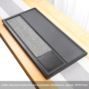 Natural Draining Stone Tea Tray Large Size