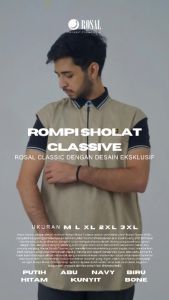 ROSAL CLASSIVE Rompi Sholat Classic Exclusive Eksklusif Shalat Solat Muslim Pria Ikhwan Cowok