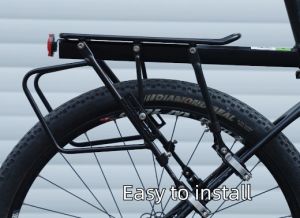 ROCKBROS Bicycle Rack Multi-using Quick Release Aluminium Alloy Rack Triangular Lightweight Carrier SeatPost Mount Waterproof Rustless Bike Rack with Reflector Bike Accessories