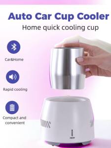 Portable Mini Cooler Fast Cooling 350ml USB Electric Beverage Cup Chill Drink Office Home Travel Car Semiconductor Tech