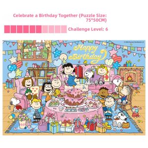 MAODETIANKONGZHICHENG | Snoopy Theme Advanced AR Healing Puzzle 1000 Pieces
