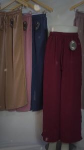 PAKET 100RB!! WARNA RANDOM KULOT SERUT BAHAN KRINGKEL AIRFLOW PREMIUM - BAWAHAN KULOT PANJANG - CELANA POLOS