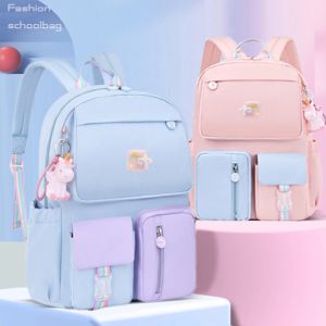 Tas Ransel Anak Cewek Sekolah Perempuan Pelangi Berwarna Import Backpack Fashion Terbaru COD T295