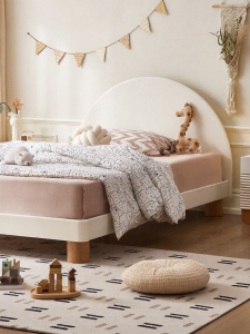 YUANSHI YUANSU | French Cream Princess Single Bed For Girls